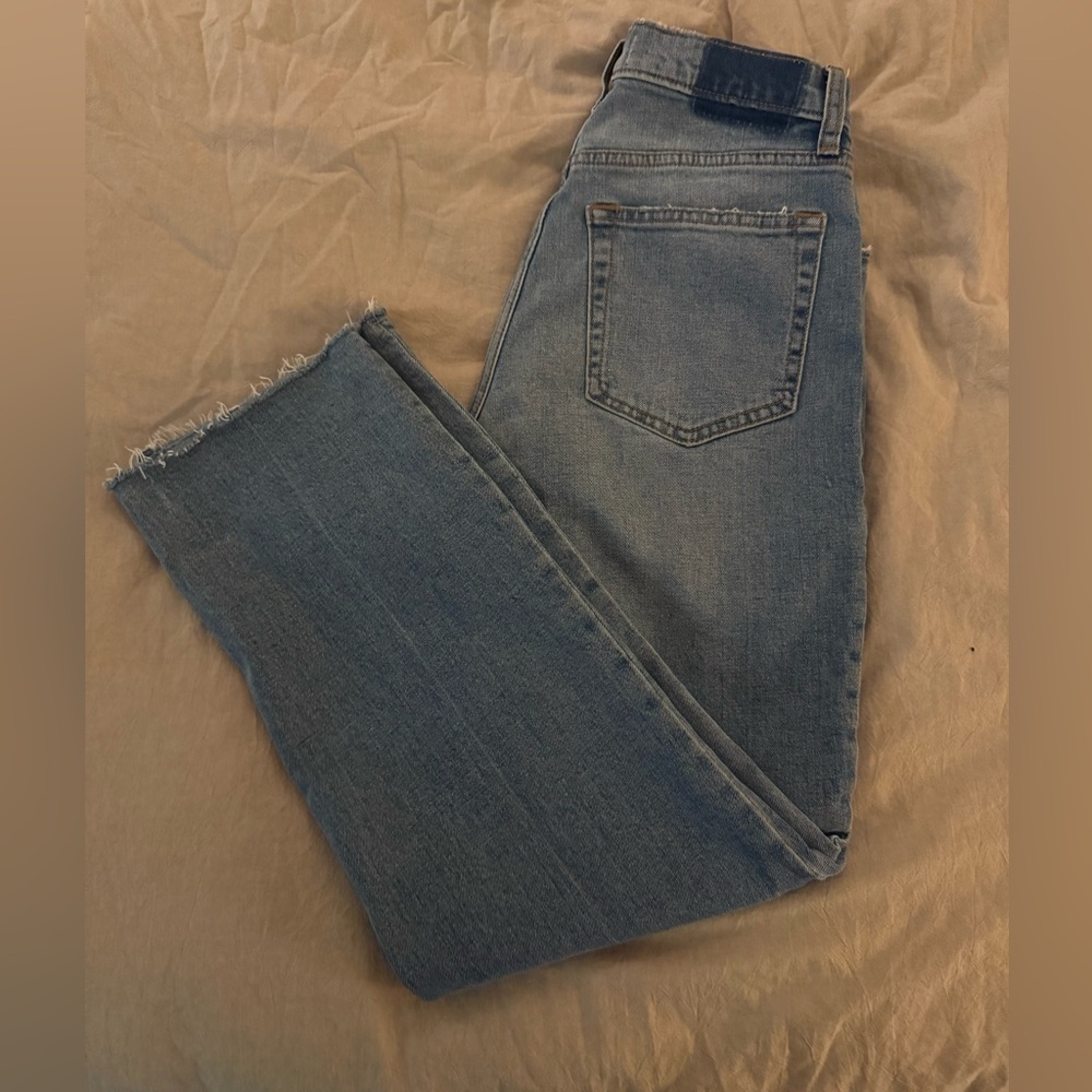 Abercrombie & Fitch The Ankle Straight Ultra High Rise (Curve Love)